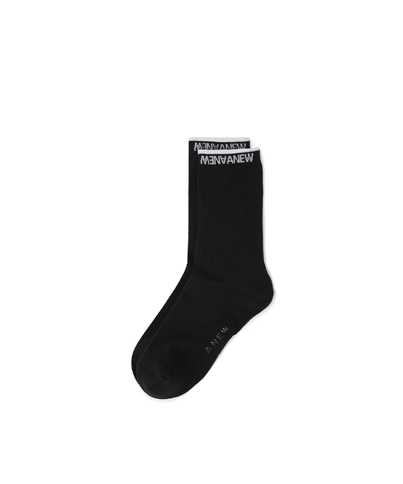 Men's Basic Middle Socks - Black