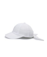 Women's Ribbon Ball Cap - White