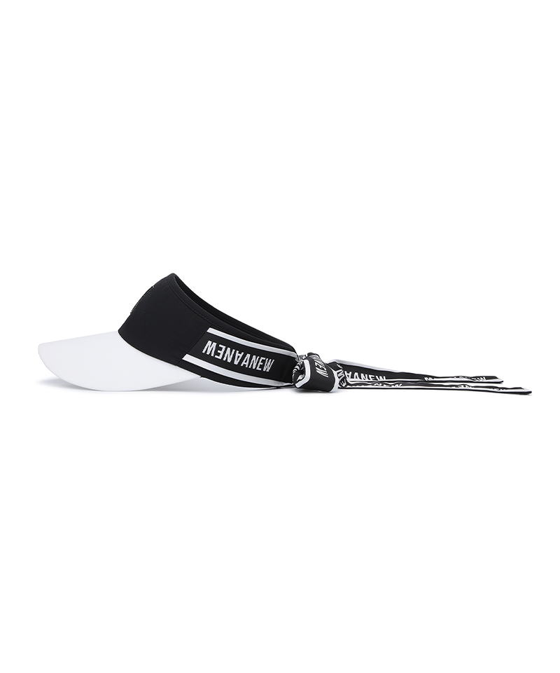 Women's Ribbon Crown Visor - Black