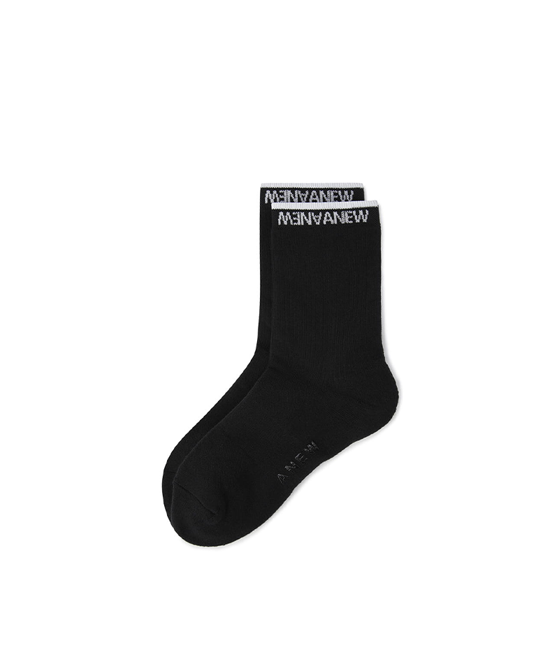 Women's Basic Middle Socks - Black