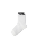 Women's Basic Middle Socks - White