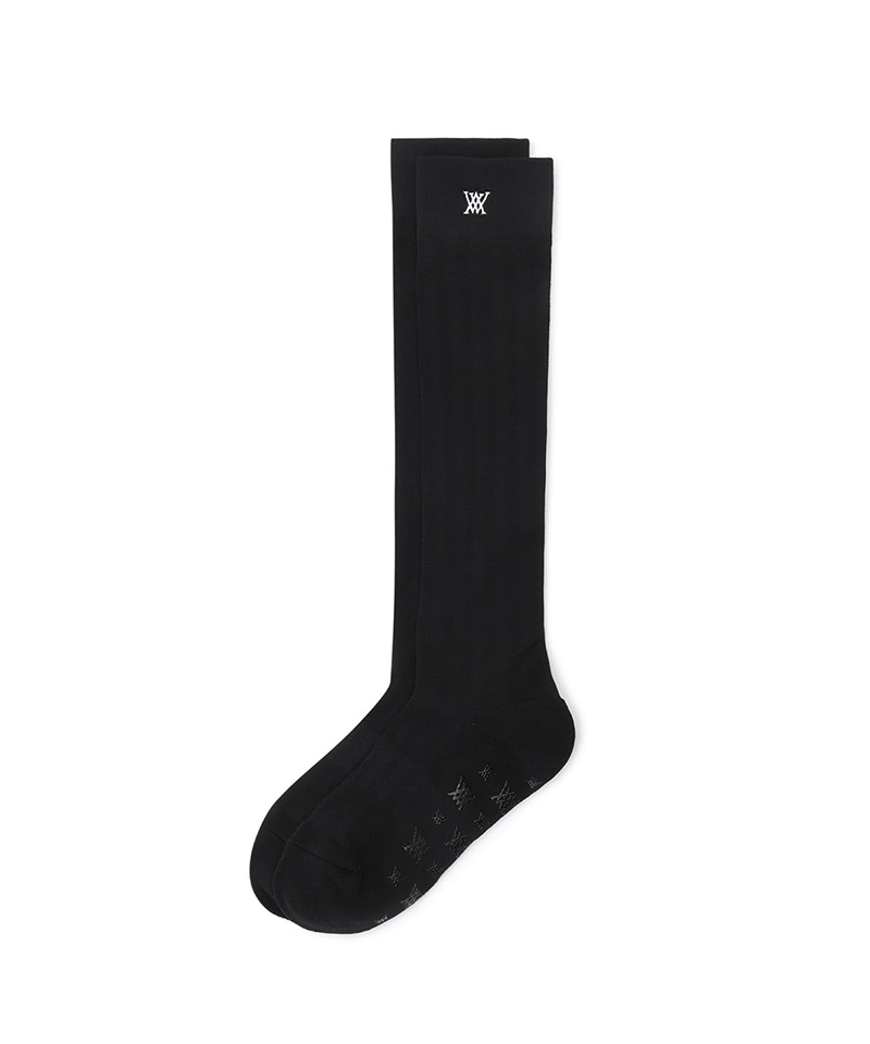 Women's Color Pop Knee Socks - Black
