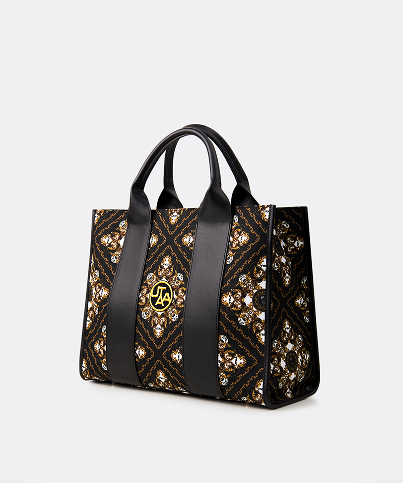 UTAA Midnight Panther Baroque Tote Bag - Black