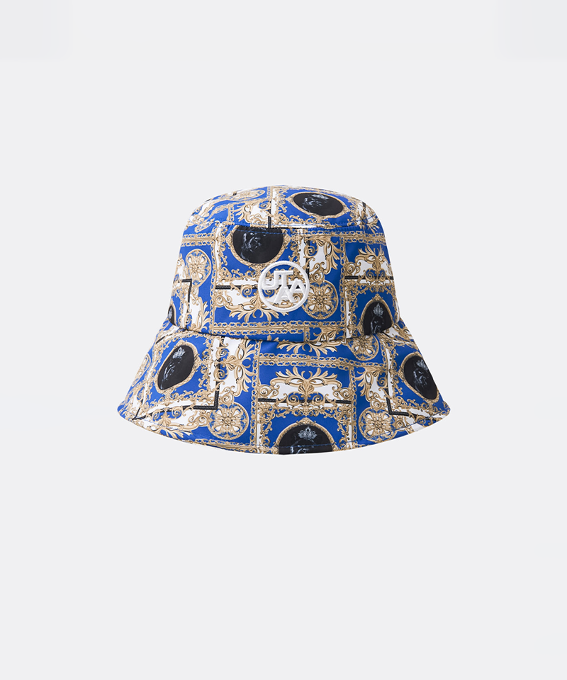 UTAA Women's Color Season Baroque Back Open Bucket Hat - Blue