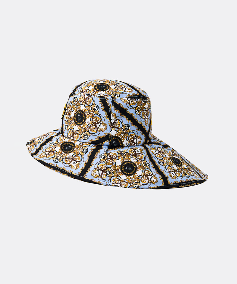 UTAA Women's Midnight Panther Baroque Bucket Hat - Sky Blue