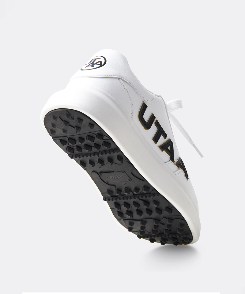 UTAA Women's Gilt Bold Logo Platform Sneakers - White