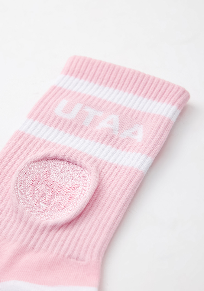 UTAA Women's Ring Panther Line Color Socks - Light Pink