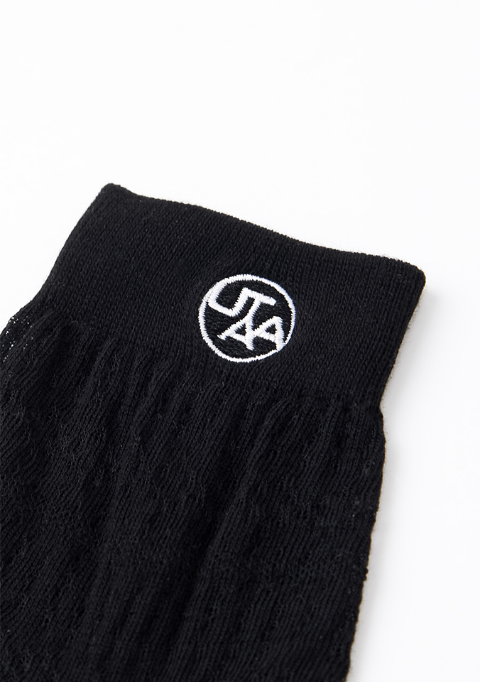 UTAA Women's Punching Pattern Loose Socks - Black