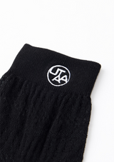 UTAA Women's Punching Pattern Loose Socks - Black
