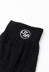 UTAA Women's Punching Pattern Loose Socks - Black