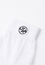 UTAA Women's Punching Pattern Loose Socks - White