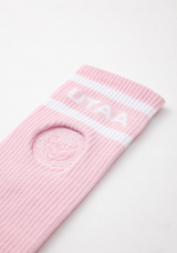 UTAA Women's Ring Panther Line Color Knee Socks - Light Pink