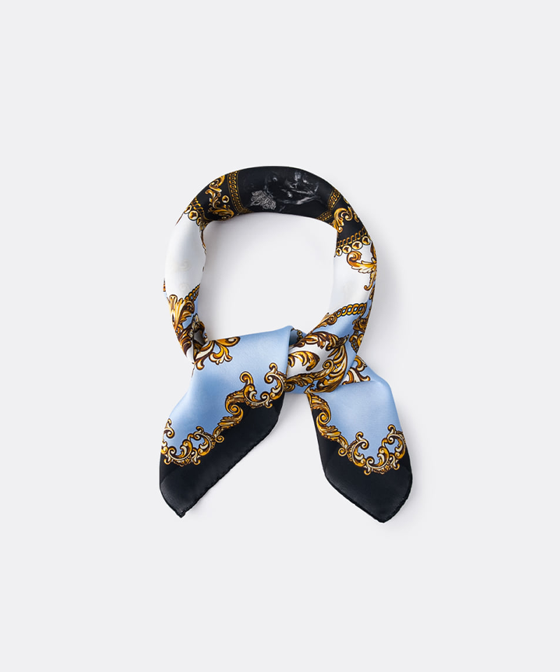 UTAA Midnight Panther Baroque Scarf - Sky Blue