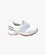 GFJ Golf Women's Windfall Cyrstal G - White