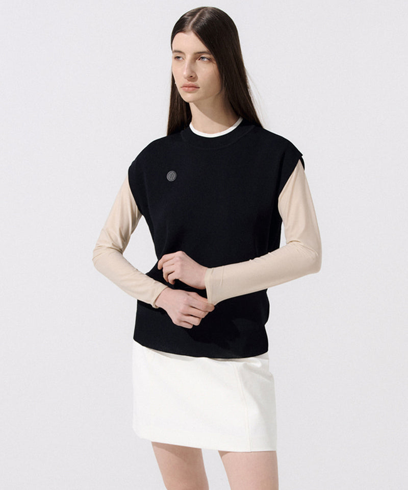Anell Golf Coolness Mesh Multi Top - Light Beige
