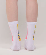 MACKY Golf: Always Happy Socks - White