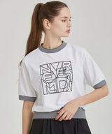 NMA Square 5-Quarter T-Shirt - White