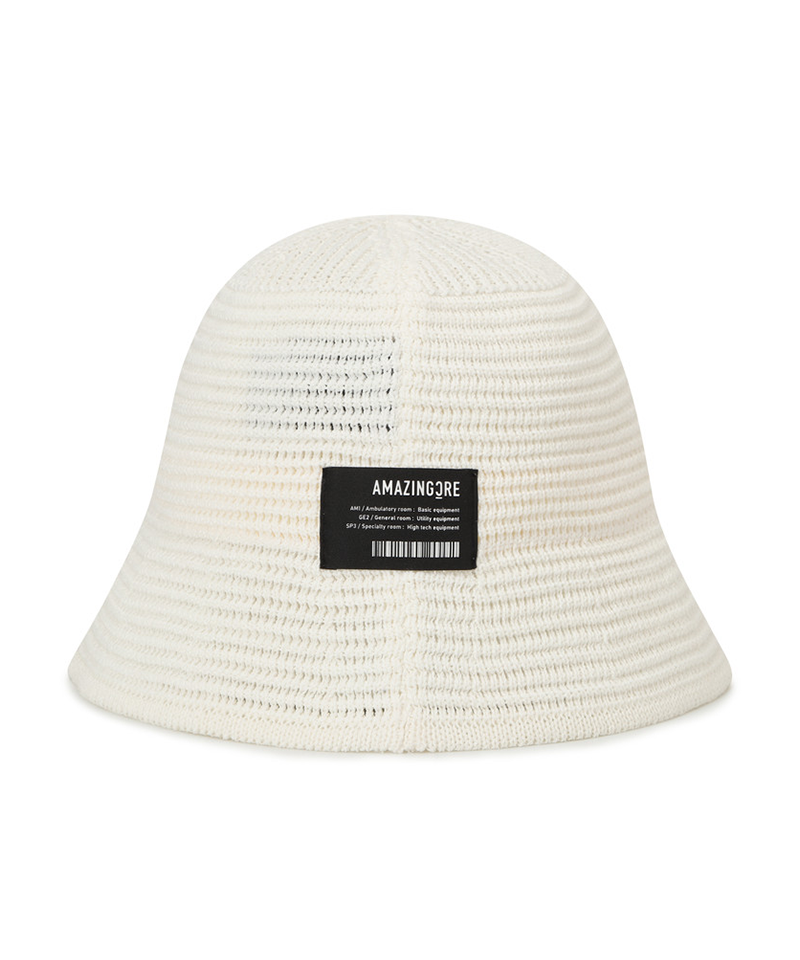 Amazing Cre Unisex Cotton Knitted Hat - White