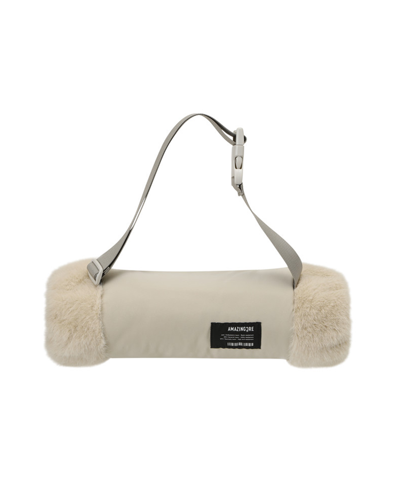 Amazing Cre Fur Hand Warmer - Stone