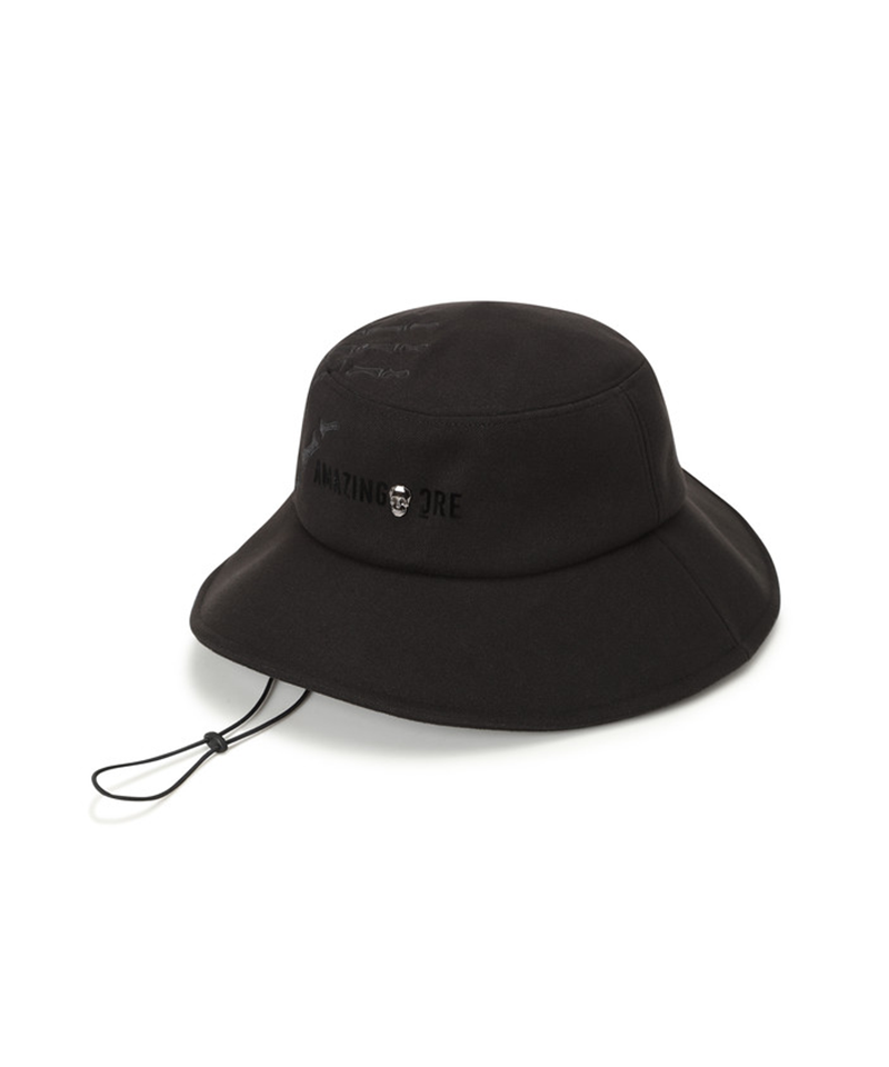 Amazing Cre Unisex Handbone Emvroidery Hat - Black