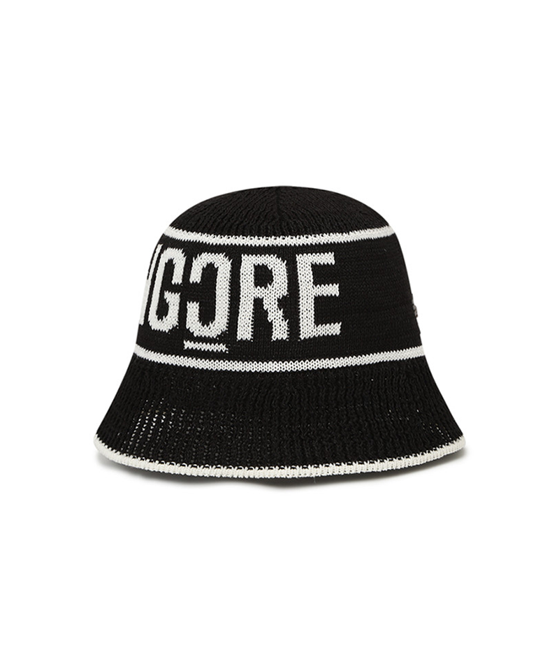 Amazing Cre Logo Cotton Knitted Hat - Black