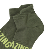 Amazing Cre Logo Point Sneakers Socks - Khaki