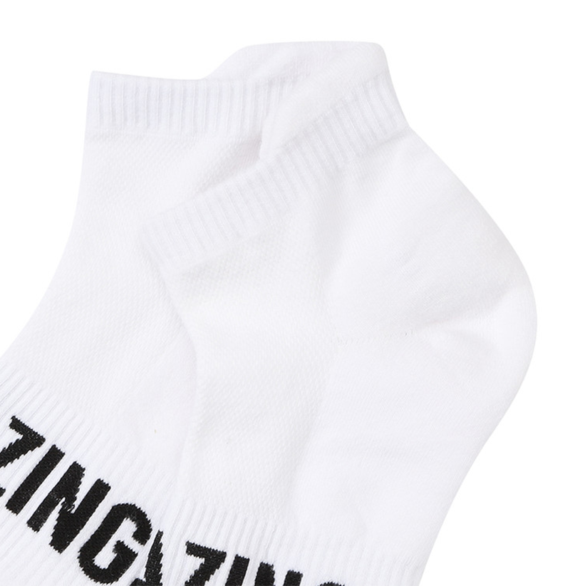 Amazing Cre Logo Point Sneakers Socks - White