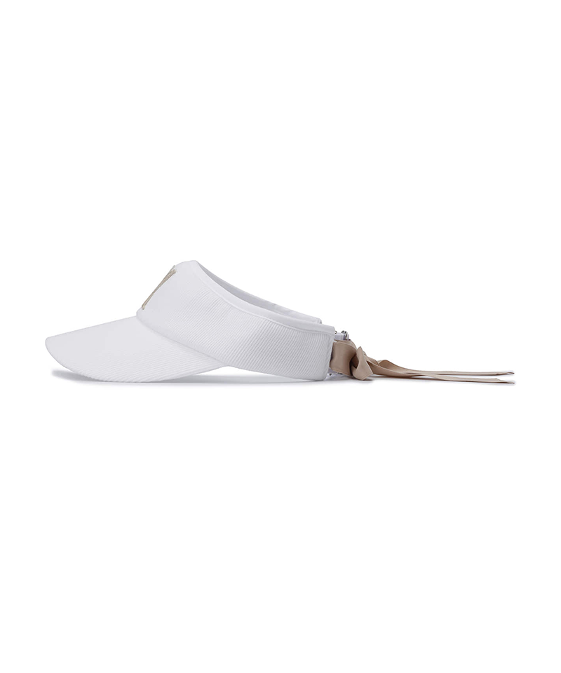 Women's Knit Visor - White