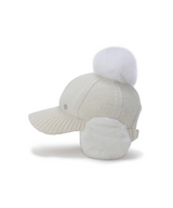 Women's Line Knit Ballcap - Cream