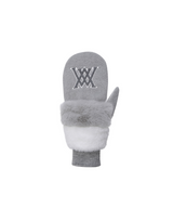 Women's Mitten Gloves - Gray