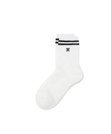 Men's Middle Socks - White