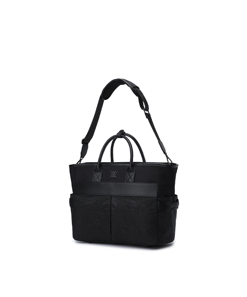 Unisex Big Pocket Tote Bag - Black