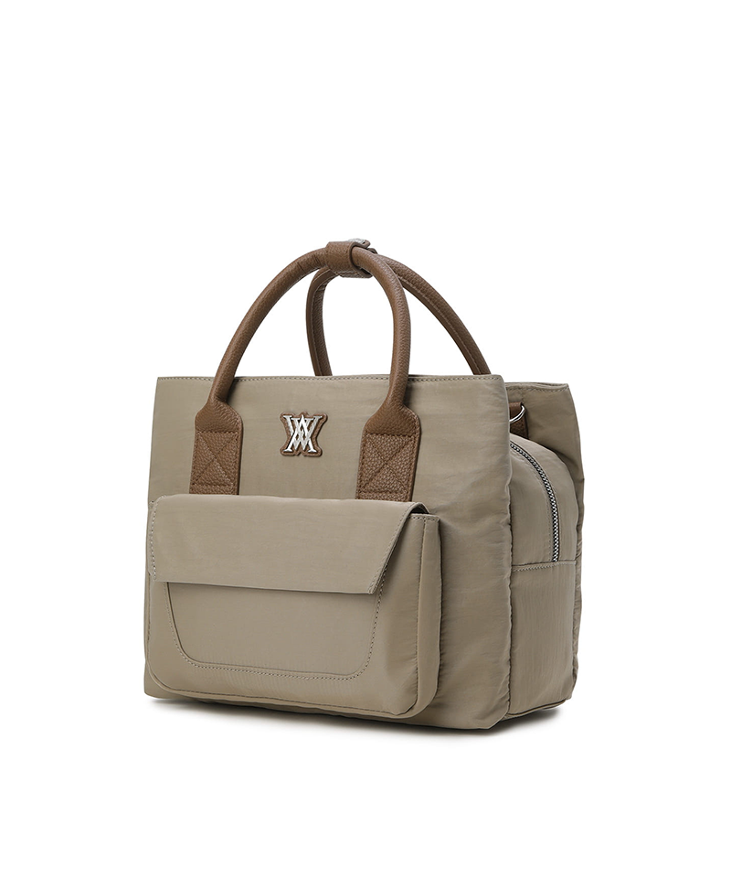 Women's Out Pocket Tote Bag - Beige