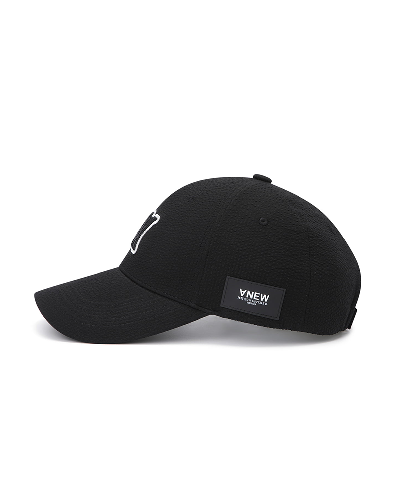 Uni Seersucker Cap - Black