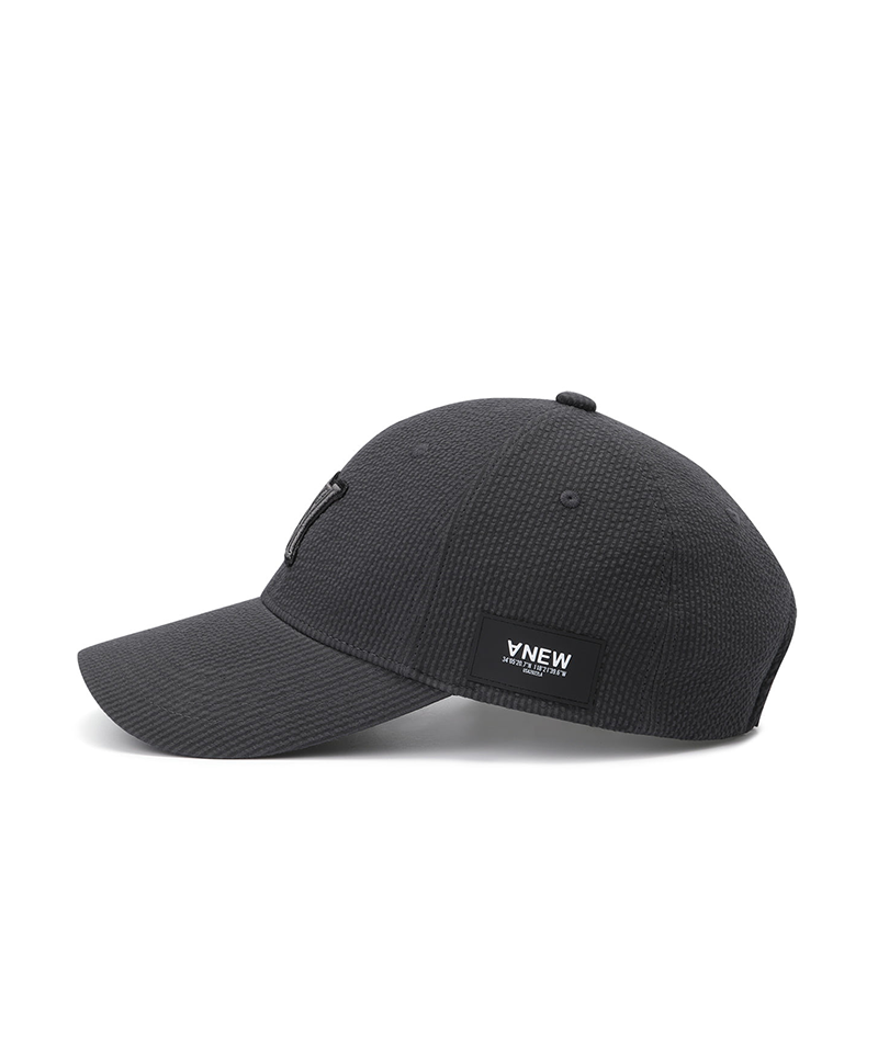 Uni Seersucker  Cap - Dark Grey