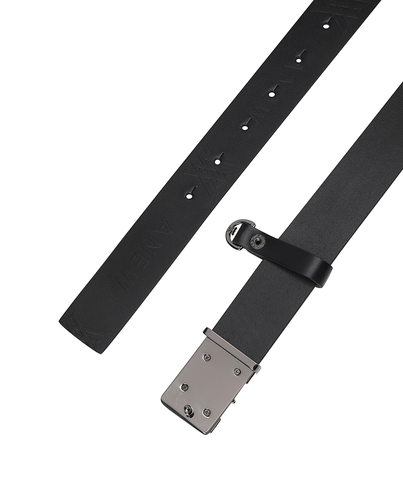 Women's Logo Ring Belt - Black