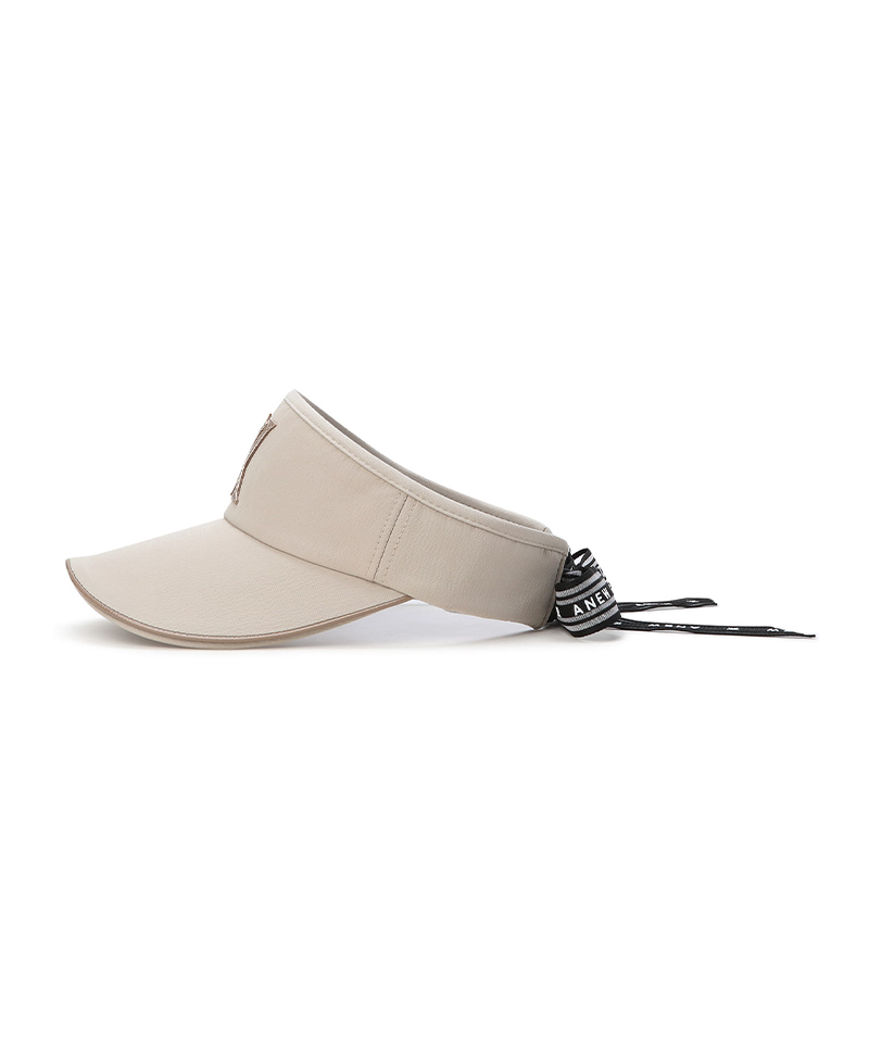 Women's Essential Ribbon Visor - Beige