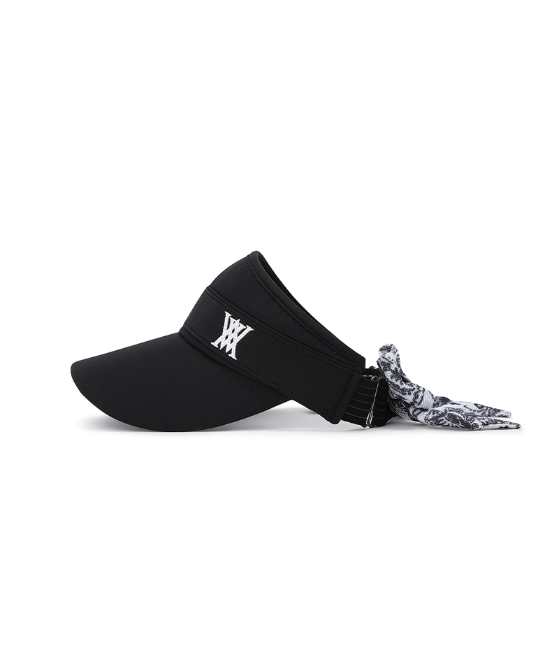 Women's Paisley Block Visor - Black