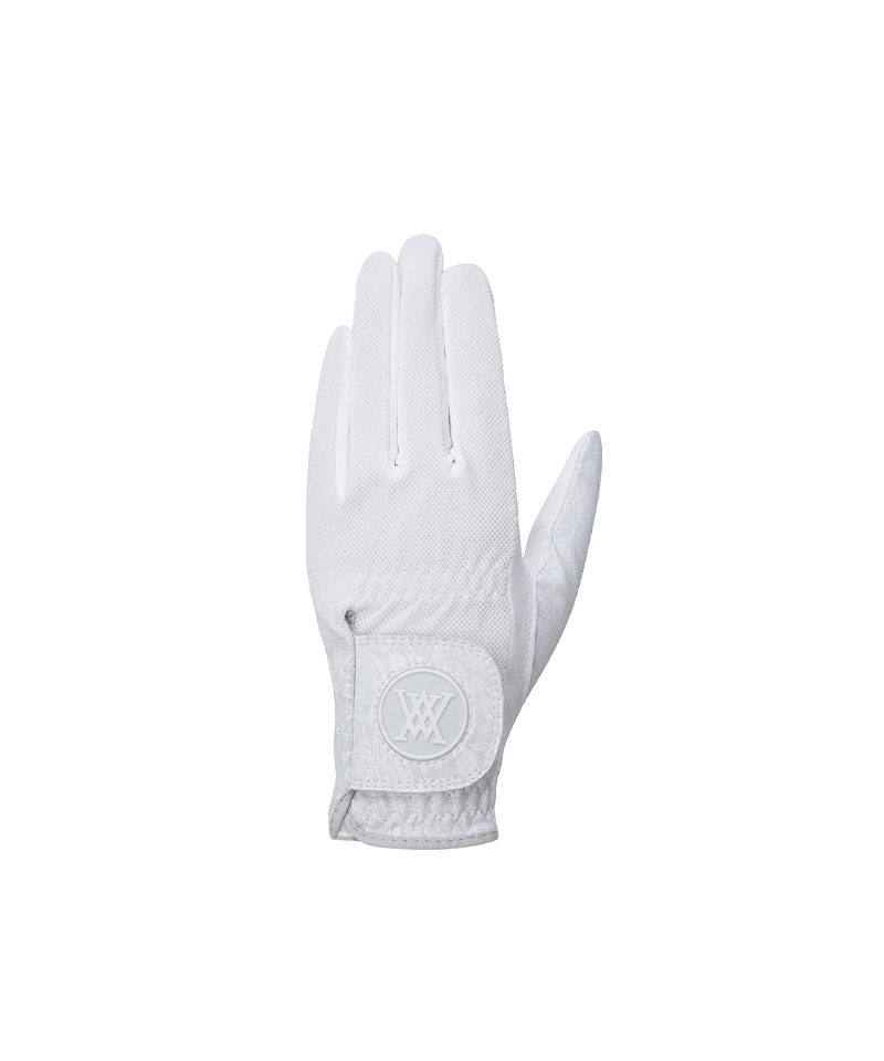 Women's Paisley Mesh Glove (PAIR) - White