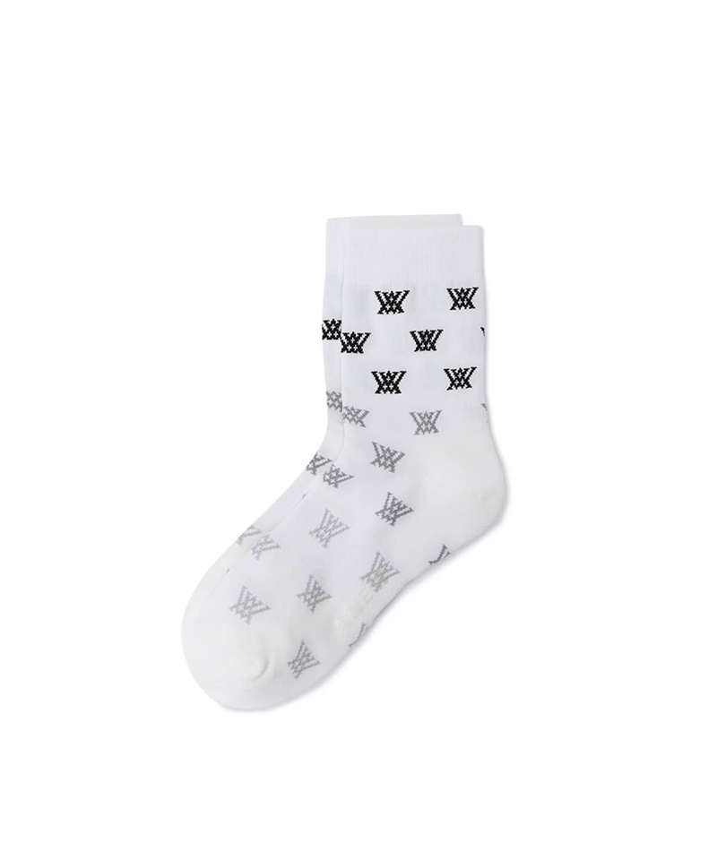 Women's Gradation Socks - White