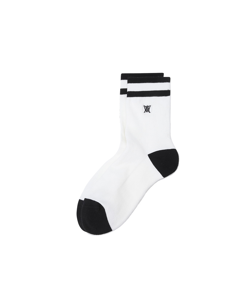 Women's Middle Socks - White