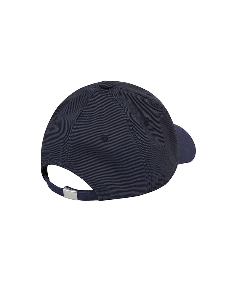 Castelbajac Men's Stripe Slogan Embroidery Point Ball Cap - Navy