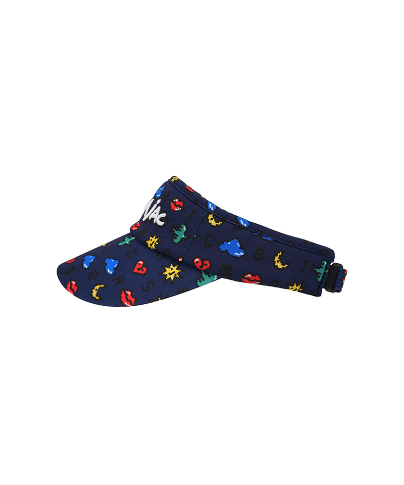 Castelbajac Women's Pixel Pattern Basic Sun Cap - Navy
