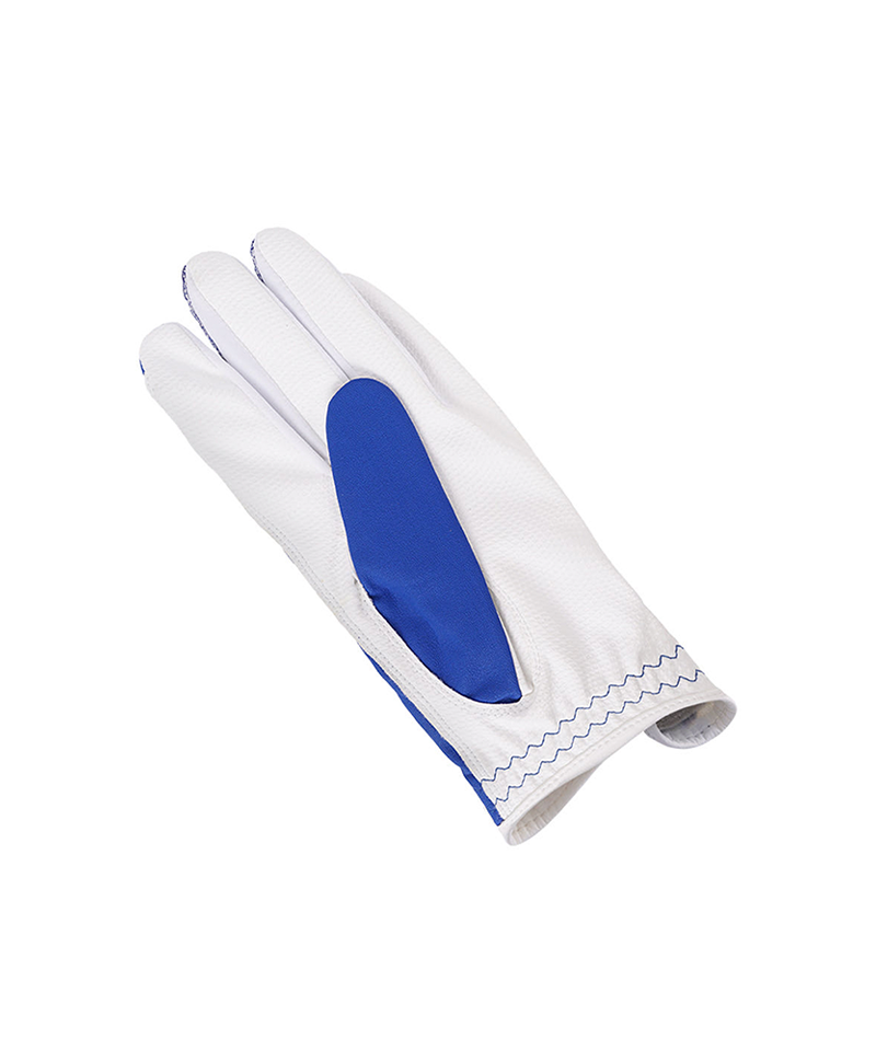 Castelbajac Men's Synthetic Leather Slogan Gloves - Blue
