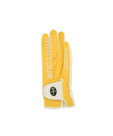 Castelbajac Women's Synthetic Leather Logo Two-Handed Gloves - Yellow
