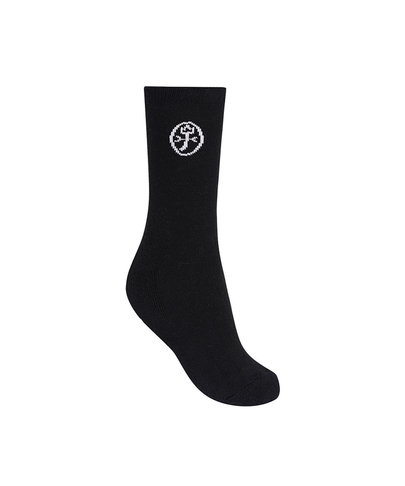 Castelbajac Men's Season Slogan Point Long Socks - Black