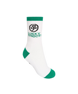 Castelbajac Men's Contrast Accent Long Socks - White