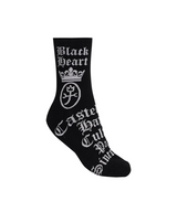 Castelbajac Men's Capsule Line Pattern Point Long Socks - Black