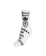 Castelbajac Men's Capsule Line Pattern Point Long Socks - White