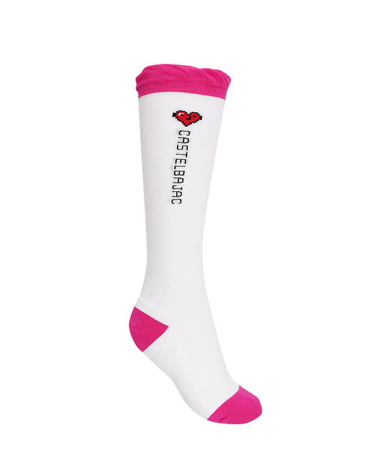Castelbajac Women's Heart Point Knee Socks - Pink